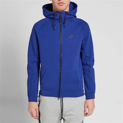 royal blue Nike tech hoodie